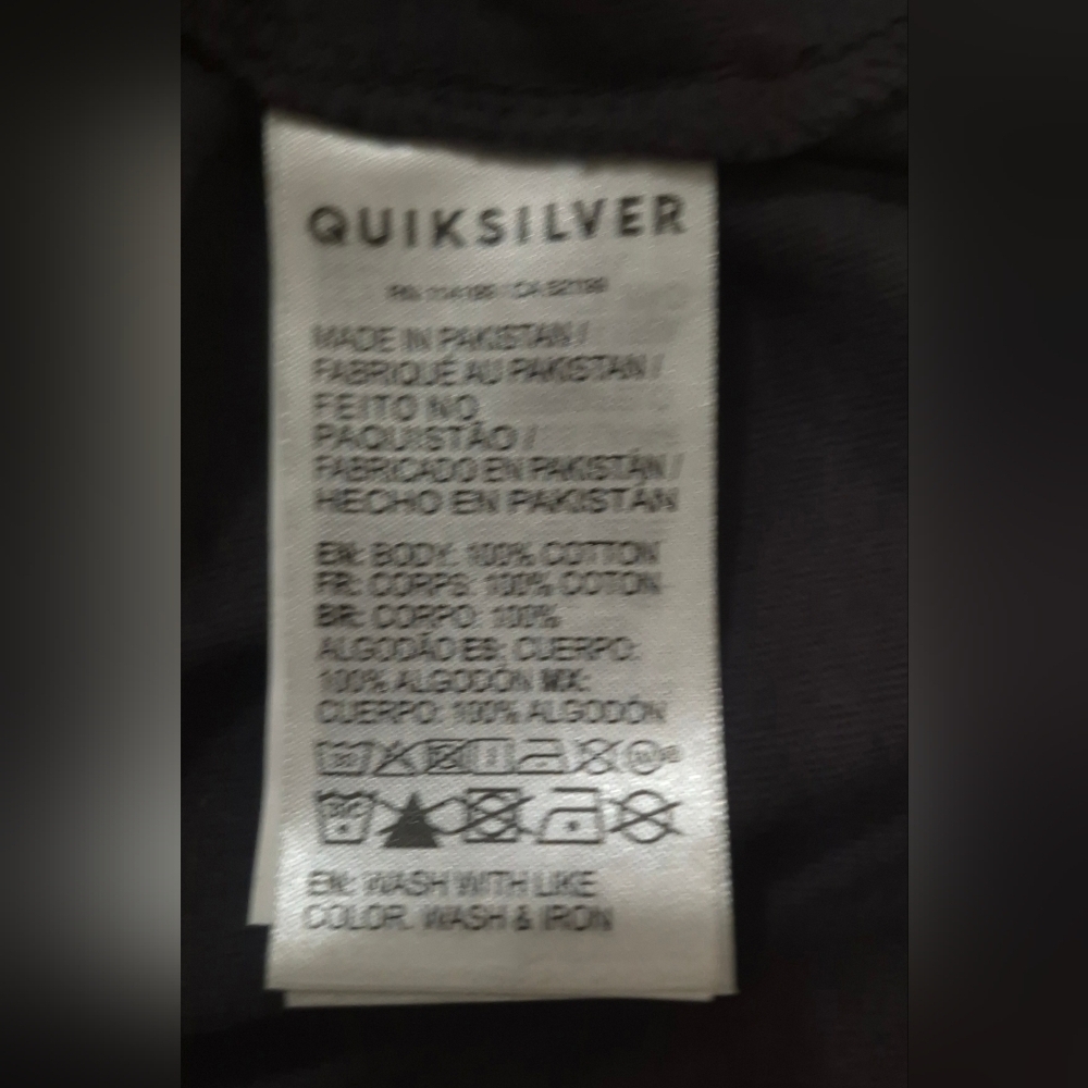 Quiksilver Maxi Crop SS Organic Cotton Tee – Black – Size XS – NWT - Picture 5 of 6